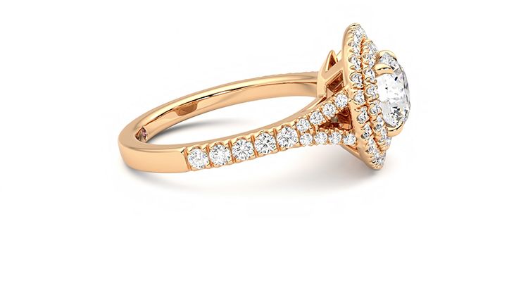 Taylor & Hart Stella Round Engagement Ring 360 degree image 8