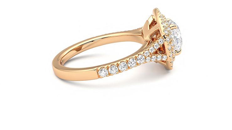 Taylor & Hart Stella Round Engagement Ring 360 degree image 9