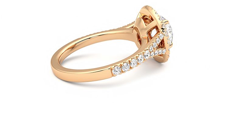 Taylor & Hart Stella Round Engagement Ring 360 degree image 10