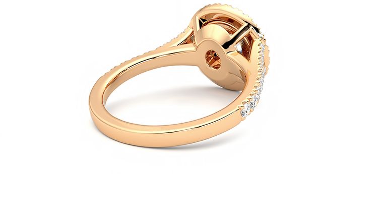 Taylor & Hart Stella Round Engagement Ring 360 degree image 12