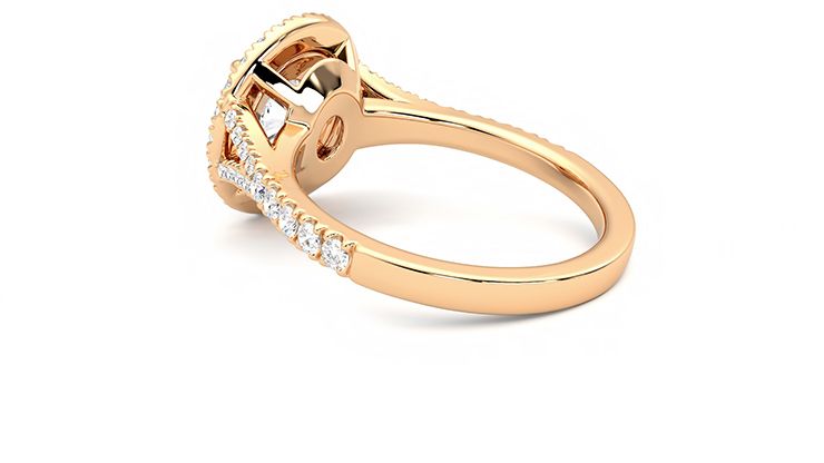 Taylor & Hart Stella Round Engagement Ring 360 degree image 17