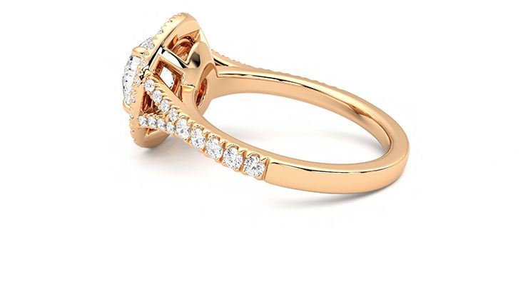 Taylor & Hart Stella Round Engagement Ring 360 degree image 18