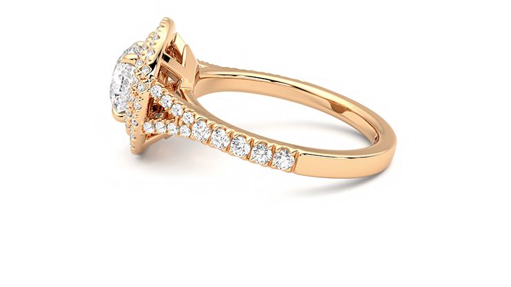 Taylor & Hart Stella Round Engagement Ring 360 degree image 19
