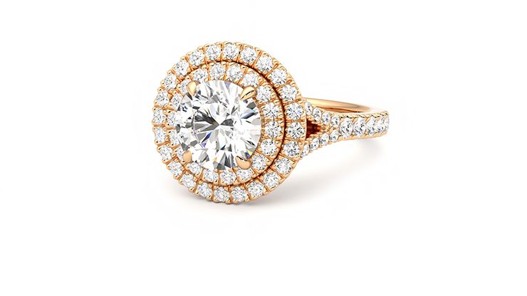 Taylor & Hart Stella Round Engagement Ring 360 degree image 25