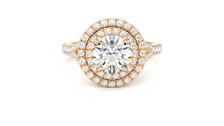 Taylor & Hart Stella Round Engagement Ring 360 degree image 29