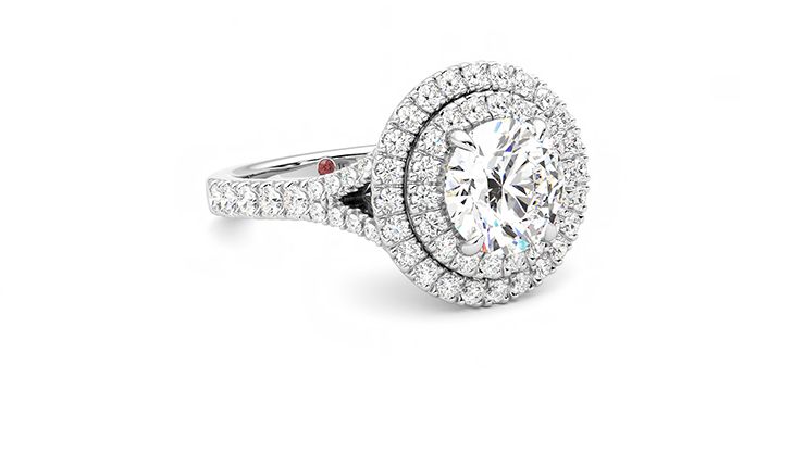 Taylor & Hart Stella Round Engagement Ring 360 degree image 4