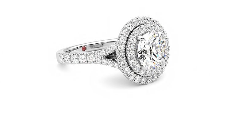 Taylor & Hart Stella Round Engagement Ring 360 degree image 5