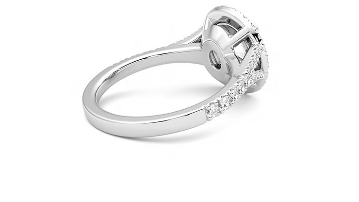 Taylor & Hart Stella Round Engagement Ring 360 degree image 11