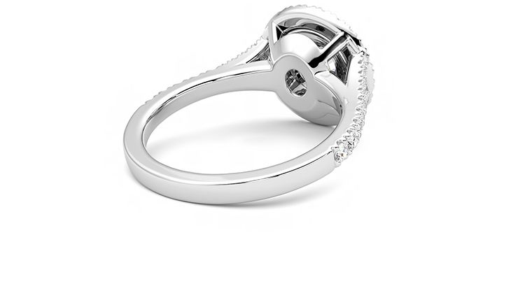 Taylor & Hart Stella Round Engagement Ring 360 degree image 12