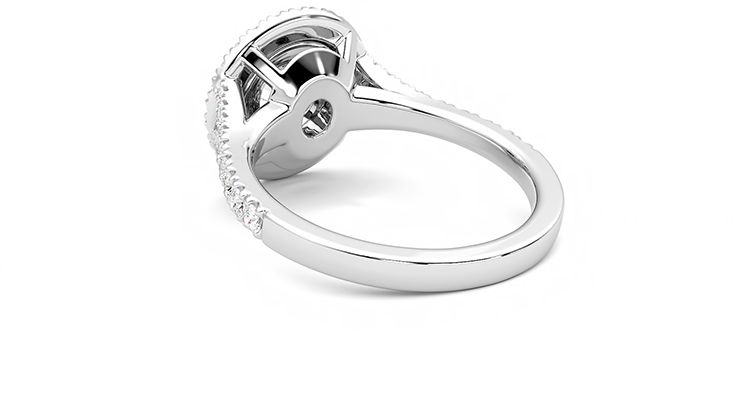 Taylor & Hart Stella Round Engagement Ring 360 degree image 16