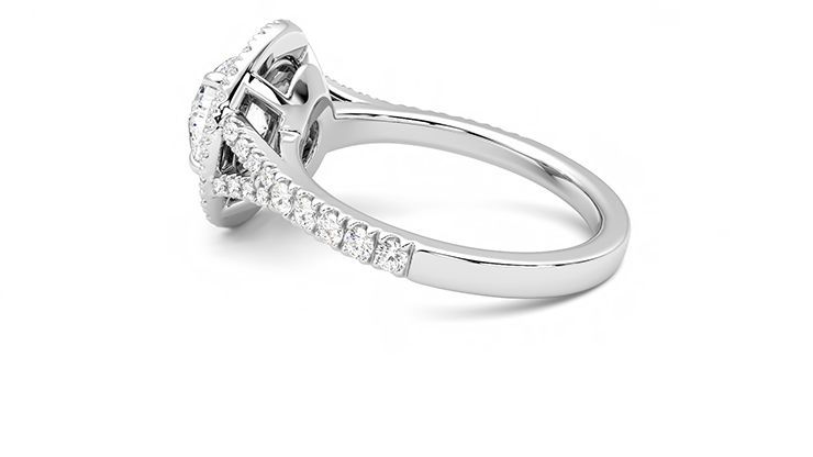 Taylor & Hart Stella Round Engagement Ring 360 degree image 18