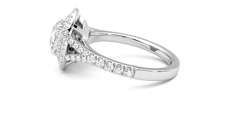 Taylor & Hart Stella Round Engagement Ring 360 degree image 19