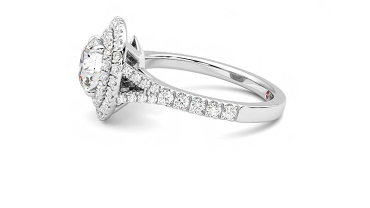 Taylor & Hart Stella Round Engagement Ring 360 degree image 20