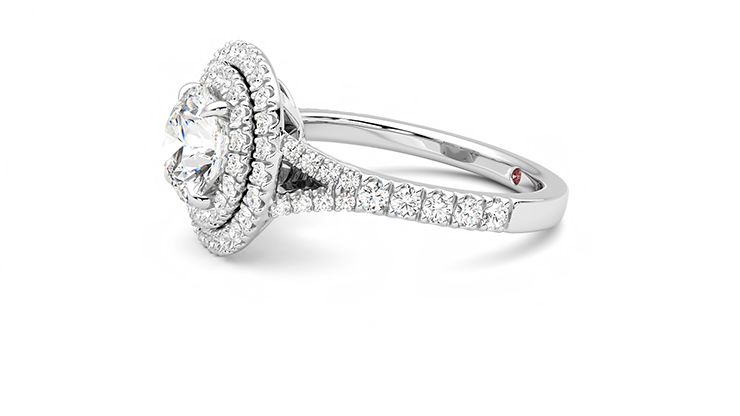 Taylor & Hart Stella Round Engagement Ring 360 degree image 21