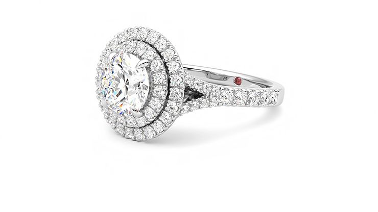 Taylor & Hart Stella Round Engagement Ring 360 degree image 23