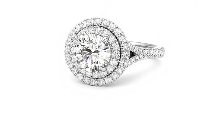 Taylor & Hart Stella Round Engagement Ring 360 degree image 25