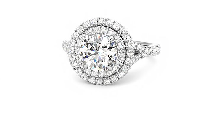 Taylor & Hart Stella Round Engagement Ring 360 degree image 26