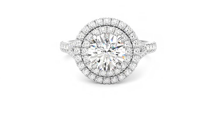 Taylor & Hart Stella Round Engagement Ring 360 degree image 28
