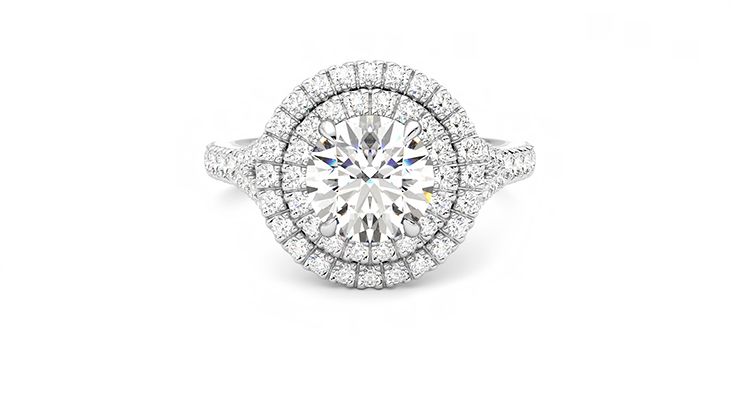 Taylor & Hart Stella Round Engagement Ring 360 degree image 29