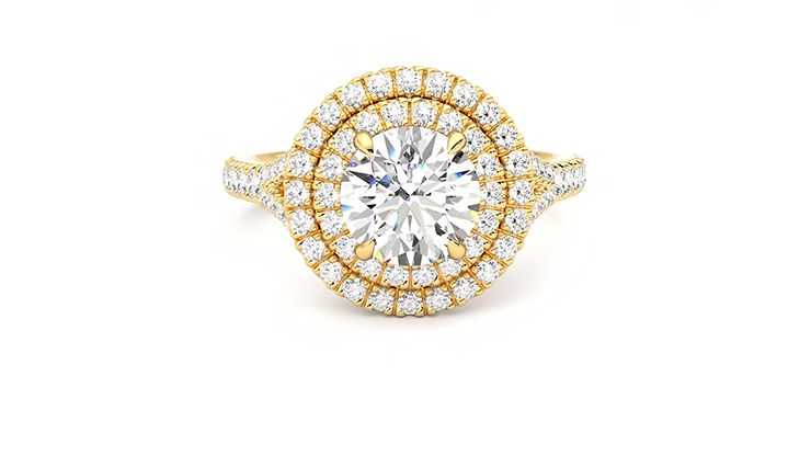 Taylor & Hart Stella Round Engagement Ring 360 degree image 0