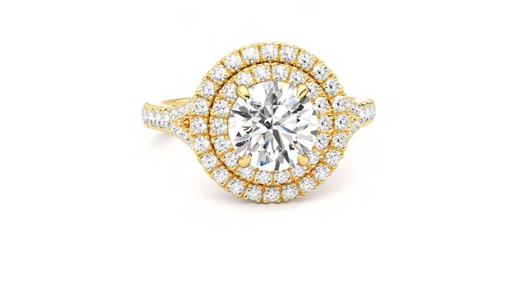 Taylor & Hart Stella Round Engagement Ring 360 degree image 1