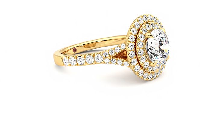 Taylor & Hart Stella Round Engagement Ring 360 degree image 6
