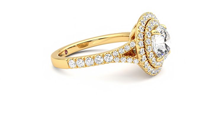 Taylor & Hart Stella Round Engagement Ring 360 degree image 7