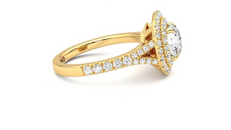 Taylor & Hart Stella Round Engagement Ring 360 degree image 8