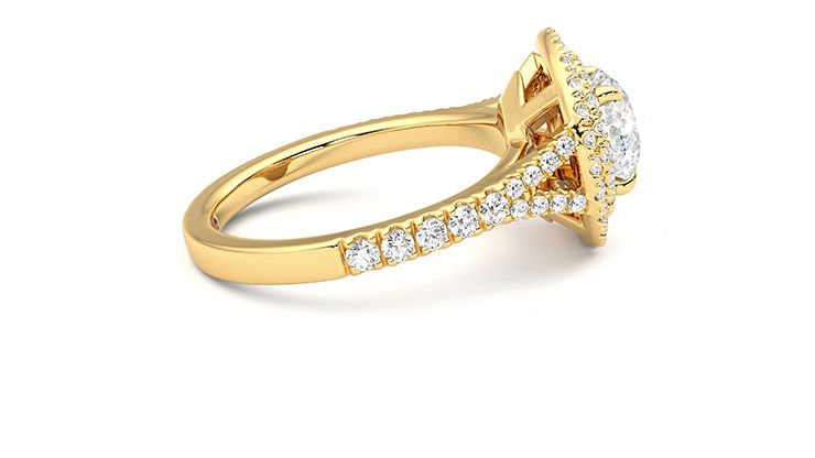 Taylor & Hart Stella Round Engagement Ring 360 degree image 9