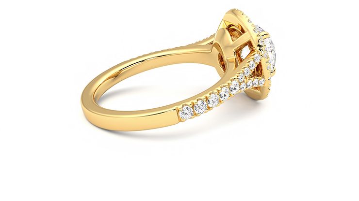 Taylor & Hart Stella Round Engagement Ring 360 degree image 10