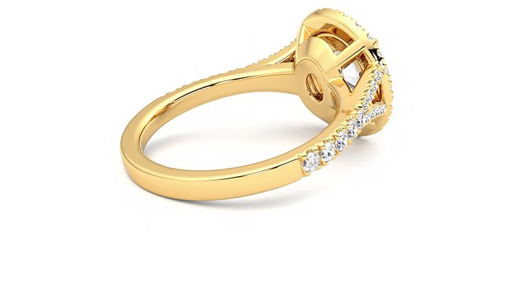 Taylor & Hart Stella Round Engagement Ring 360 degree image 11