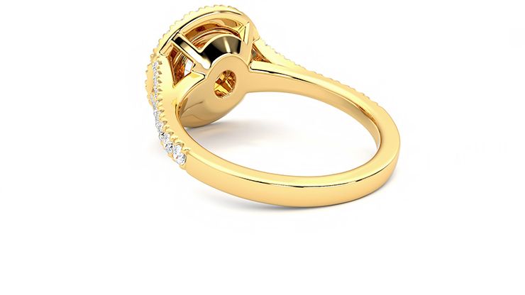 Taylor & Hart Stella Round Engagement Ring 360 degree image 16