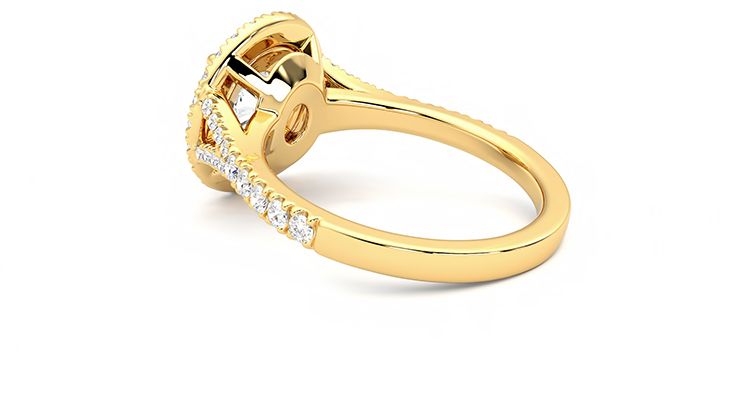 Taylor & Hart Stella Round Engagement Ring 360 degree image 17