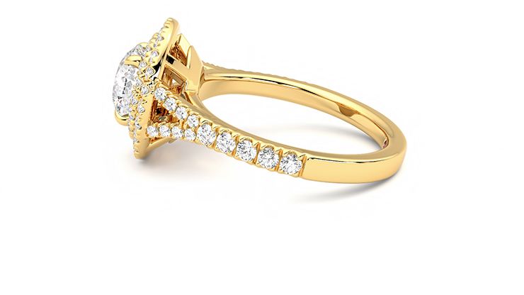 Taylor & Hart Stella Round Engagement Ring 360 degree image 19
