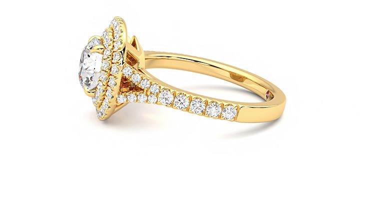 Taylor & Hart Stella Round Engagement Ring 360 degree image 20