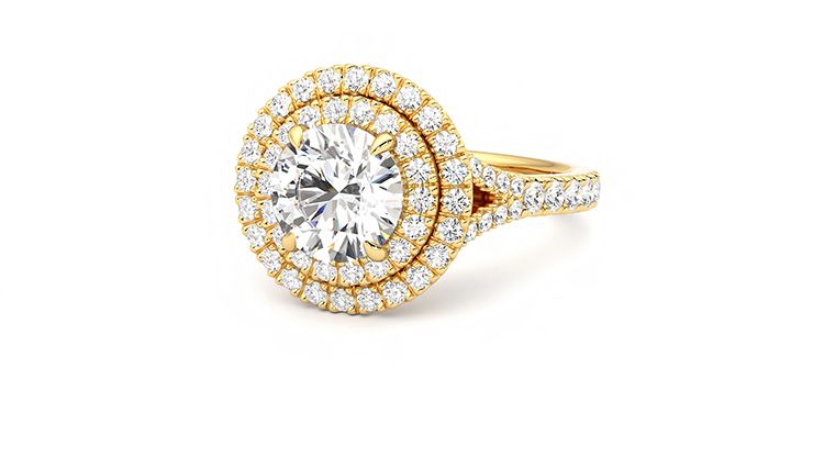 Taylor & Hart Stella Round Engagement Ring 360 degree image 25