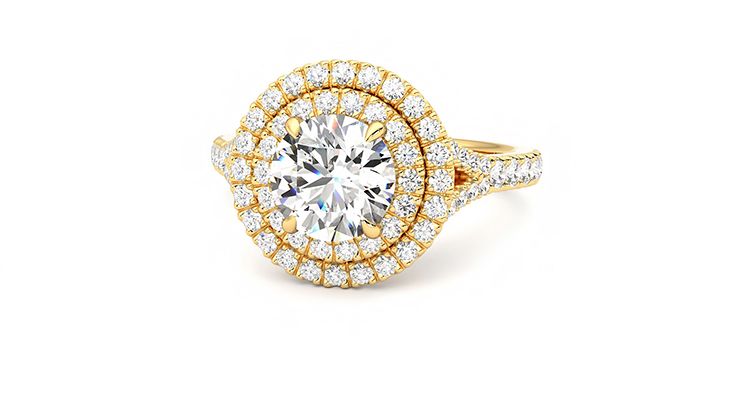 Taylor & Hart Stella Round Engagement Ring 360 degree image 26