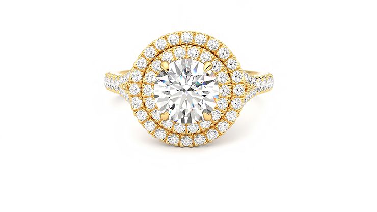 Taylor & Hart Stella Round Engagement Ring 360 degree image 28