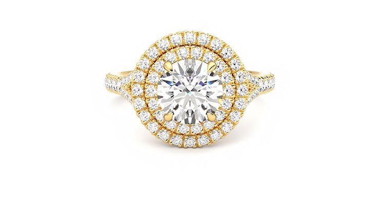 Taylor & Hart Stella Round Engagement Ring 360 degree image 29