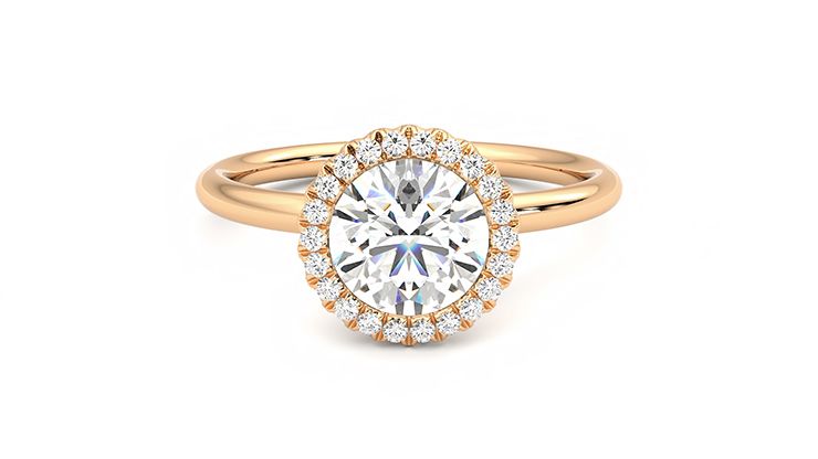 Taylor & Hart Sugar Round Engagement Ring 360 degree image 0