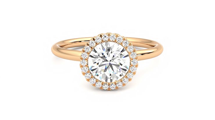 Taylor & Hart Sugar Round Engagement Ring 360 degree image 1