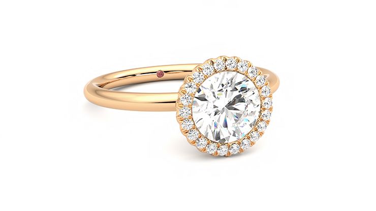 Taylor & Hart Sugar Round Engagement Ring 360 degree image 4