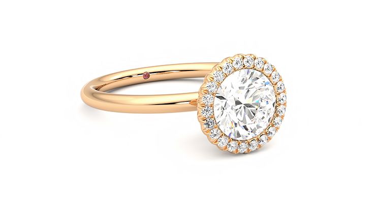 Taylor & Hart Sugar Round Engagement Ring 360 degree image 5