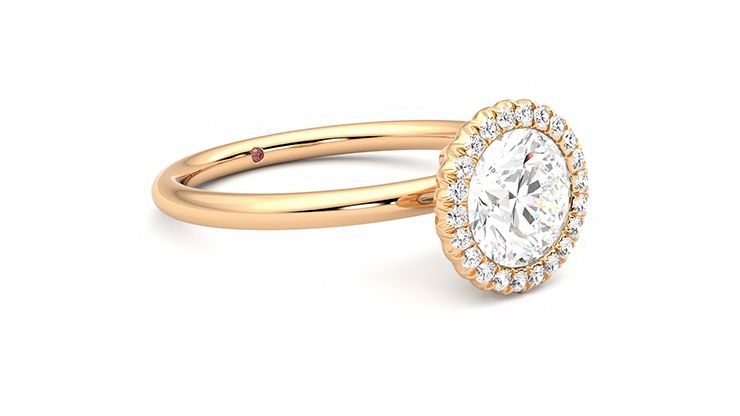 Taylor & Hart Sugar Round Engagement Ring 360 degree image 6