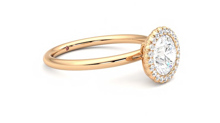 Taylor & Hart Sugar Round Engagement Ring 360 degree image 7