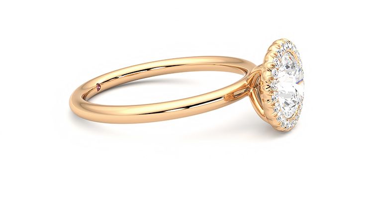 Taylor & Hart Sugar Round Engagement Ring 360 degree image 8