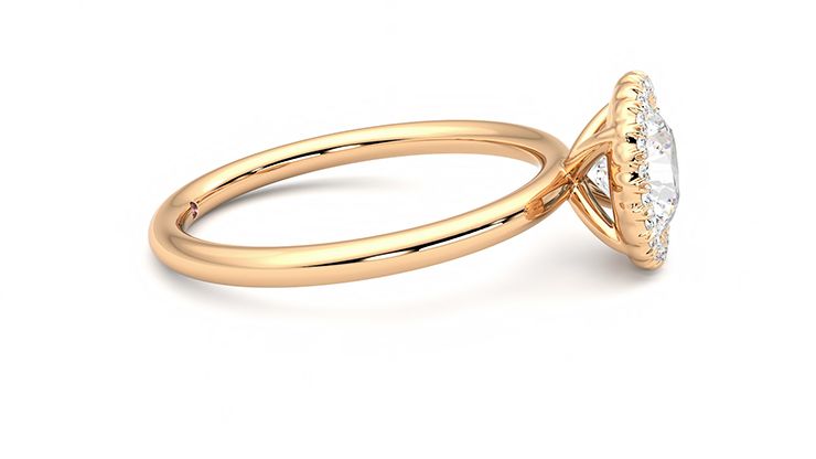 Taylor & Hart Sugar Round Engagement Ring 360 degree image 9