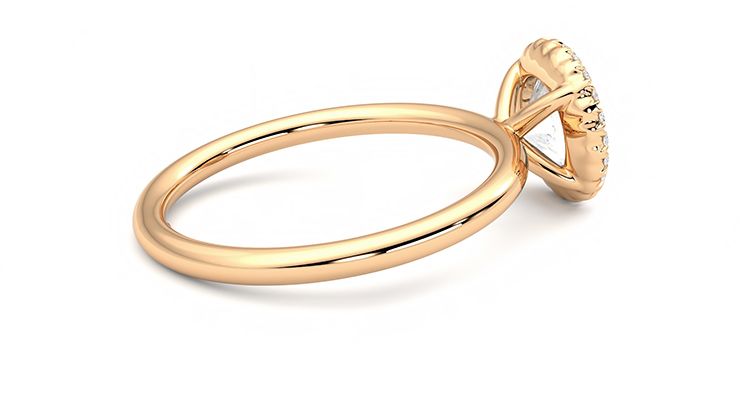 Taylor & Hart Sugar Round Engagement Ring 360 degree image 11