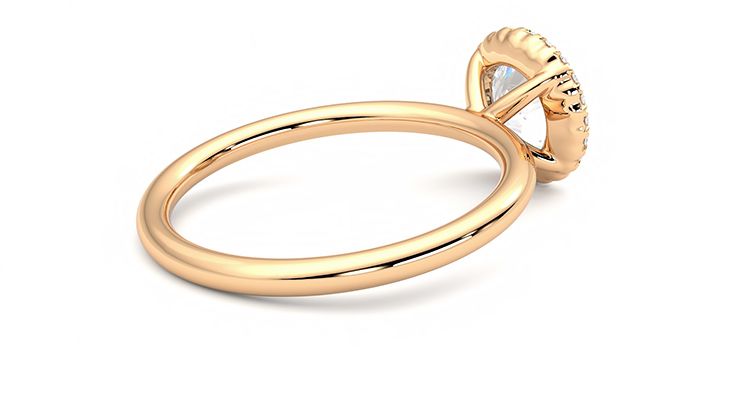 Taylor & Hart Sugar Round Engagement Ring 360 degree image 12