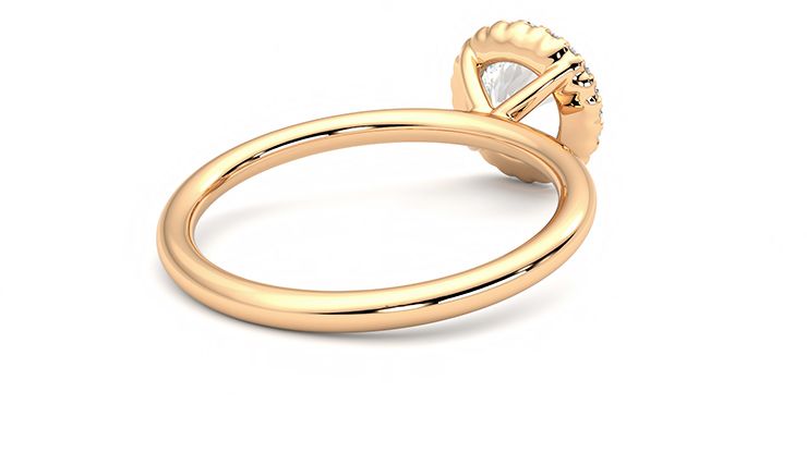 Taylor & Hart Sugar Round Engagement Ring 360 degree image 13